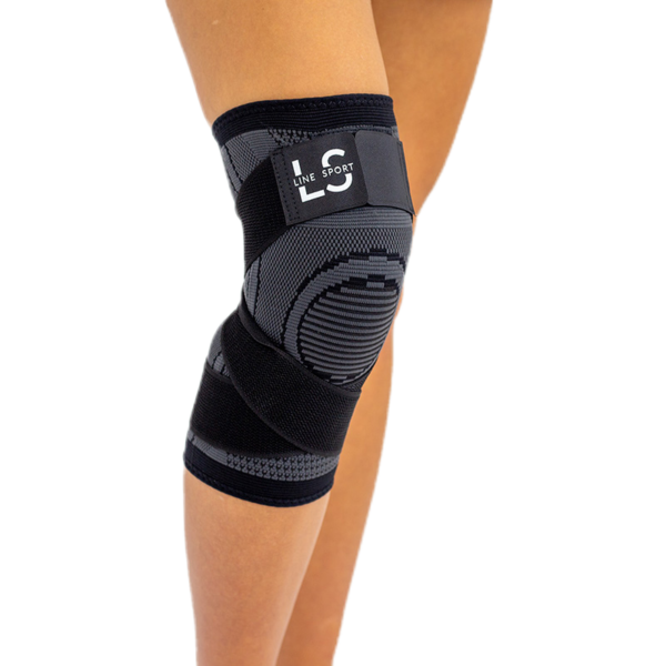 Elastinis kelio stabilizatorius, įtvaras „Line Sport” su tvirtinimo gumomis