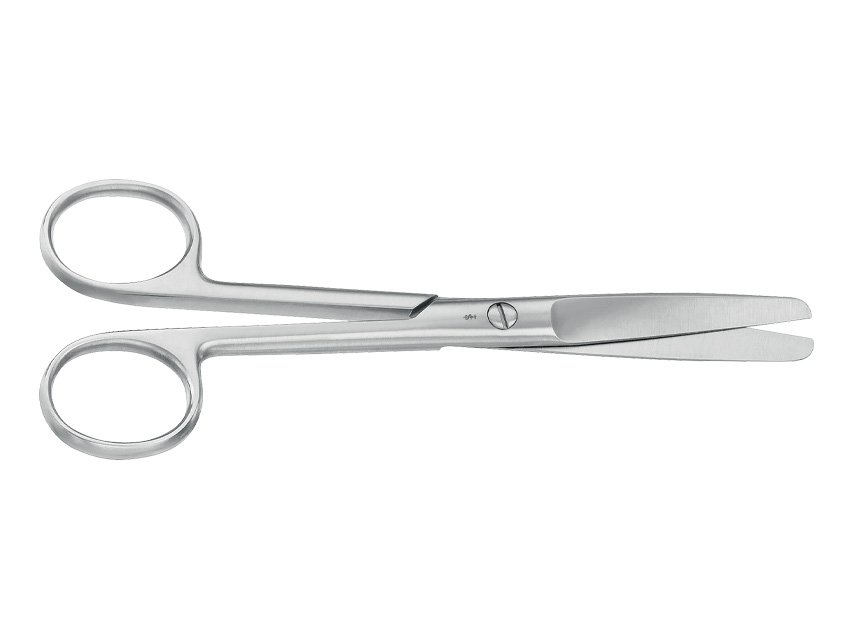 „AESCULAP“ chirurginės žirklės – tiesios – bukos / bukos – 15 cm, 1 vnt.