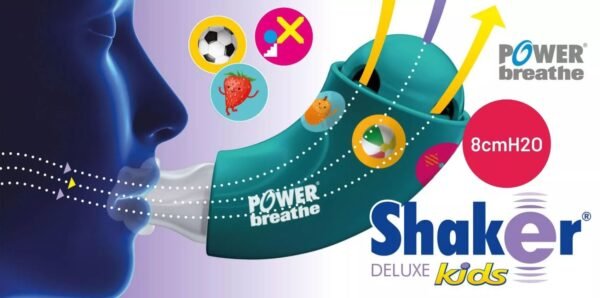 Kvėpavimo treniruoklis vaikams „PowerBreathe Shaker Deluxe Kids”