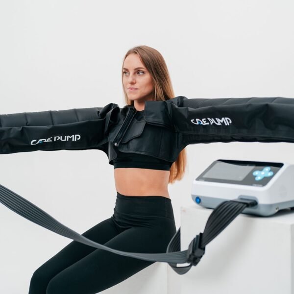 8 kamerų dviguba manžetė rankoms, pečiams ir krūtinei