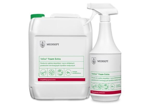 „Velox Foam Extra Medisept“ putos be alkoholio, skirtos paviršių dezinfekcijai, 1L