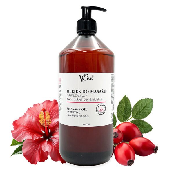 Natūralus veganiškas masažinis aliejus „VCee”, 1000 ml