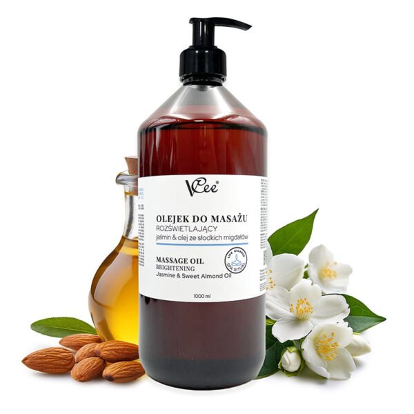 Natūralus veganiškas masažinis aliejus „VCee”, 1000 ml