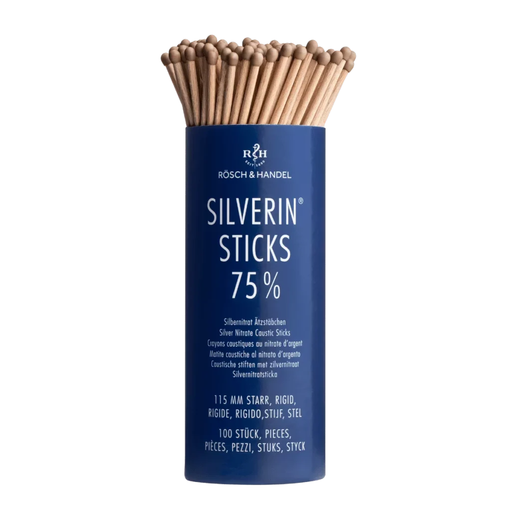 Pagaliukai SILVERIN® 75 % 115 mm, kieti, 100 vnt.