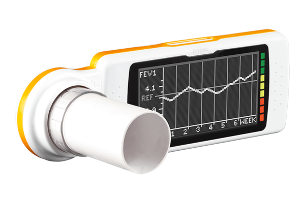 Nešiojamasis jutiklinio ekrano spirometras ir oksimetras „Spirodoc”