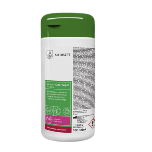 „Velox Duo Wipes Medisept“ servetėlės paviršiams ir medicininei įrangai dezinfekuoti, 100 vnt.