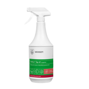 „Velox Top AF Medisept“ – purškiklis paviršiams ir medicininei įrangai dezinfekuoti , 1L  žalios arbatos kvapo