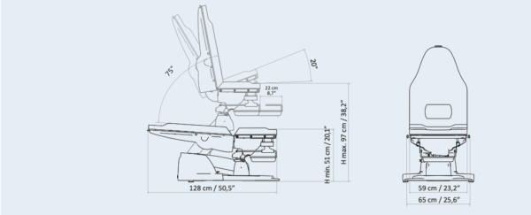 Elektrinė ginekologinė kėdė „Gyno Plus”