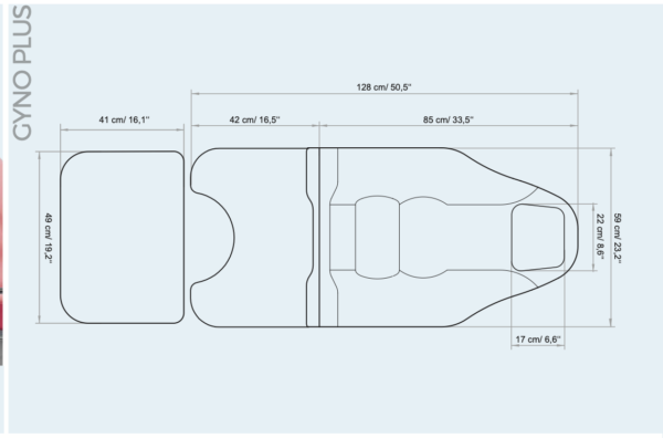 Elektrinė ginekologinė kėdė „Gyno Plus”