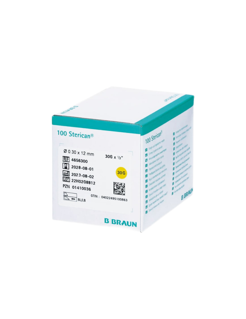 Sterican® kaniulė G 30 x 1/2″ / Ø 0,30 x 12 mm – geltona