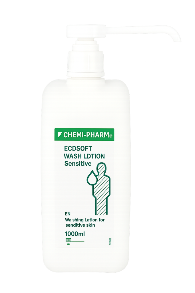 Ecosoft Wash Lotion Sensitive – švelnus 1 l prausiklis jautriai odai (su dozatoriumi)