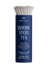 Pagaliukai SILVERIN® 75 % 115 mm, lankstūs, 100 vnt.