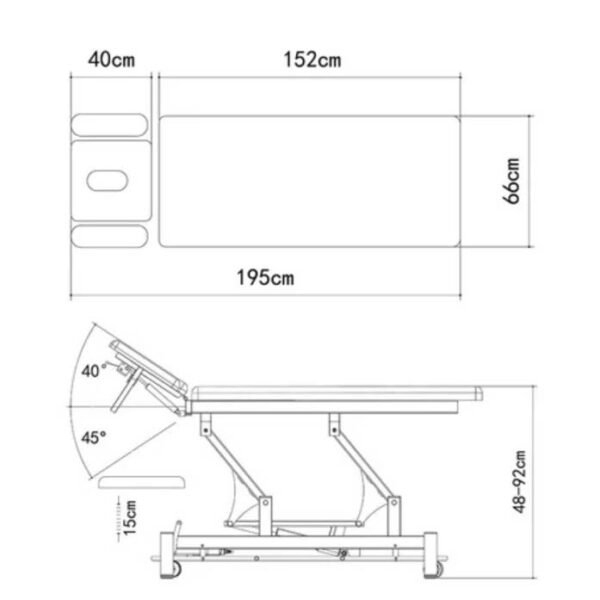 Elektrinis masažo stalas „Guth”