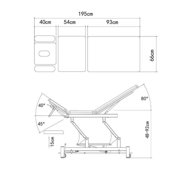 Elektrinis masažo stalas „RILA”