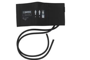 Pediatrinė manžetė, 2 žarnelės, 35 × 11 cm, juoda