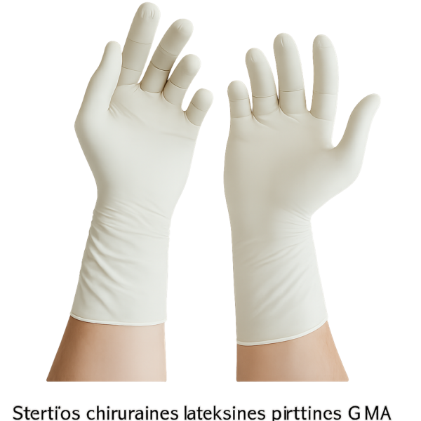 Sterilios chirurginės lateksinės pirštinės, 7,5 dydis