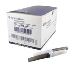 Vakutainerių adatos „BD VACUTAINER  RECISIONGLIDE”  22G 0,7×38, 100 vnt.