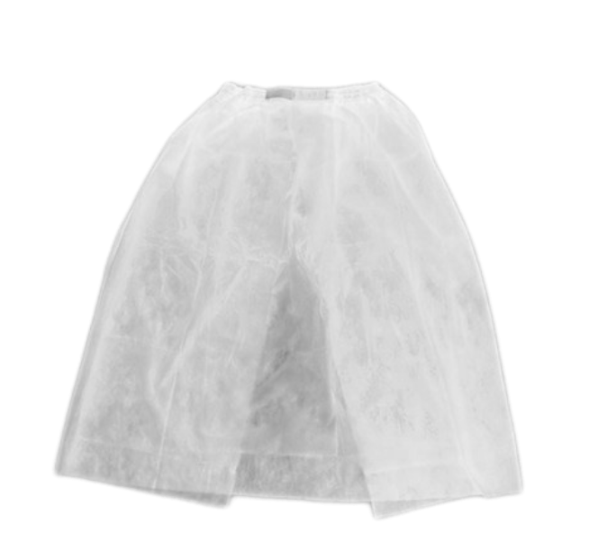 Ginekologinis sijonas su guma „ADMED” baltas ,10 vnt.