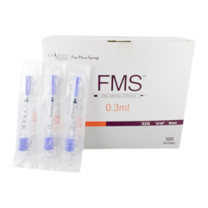 FMS mikro švirkštas 32G x 0,3 ml, 10 vnt.
