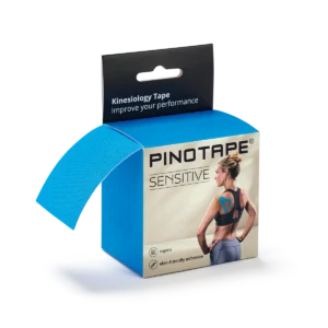 PINOTAPE® Sensitive kineziologinis teipas, šviesiai mėlynas, 5 cm × 5 m