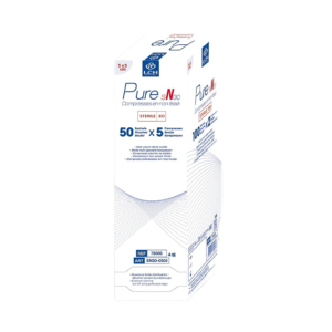 Sterilūs neaustiniai kompresai „PURE”, 50 pak. po 5 vnt.