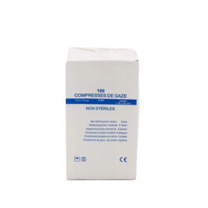 Nesterilūs gaziukai, 5 x5 cm, 100 vnt.