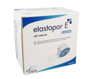 Zarys ELASTOPOR E neaustinės medžiagos fiksavimo pleistras (rulone), 5 cm x 10 m