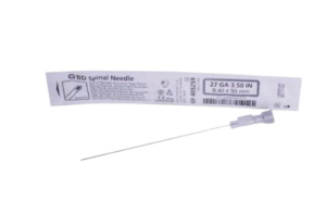 BD spinalinė adata Quincke 27G (0,4 x 90 mm), 1 vnt.