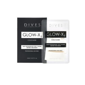DIVES MED GLOW-X9 Cold Mask – bioredermalizuojanti hidrogelinė veido kaukė, 1 vnt.